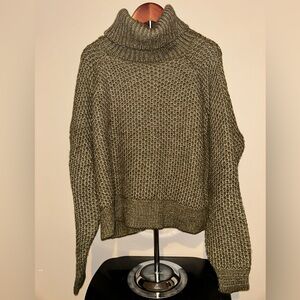 Olive Cowl Neck Sweater